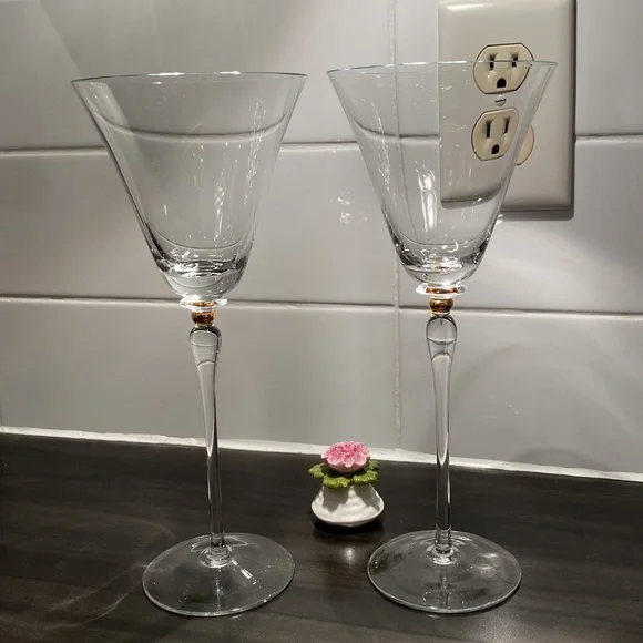 Crystal wine goblets - Picture 7 of 7